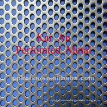 304 stainless steel round hole straight row perforated wire mesh